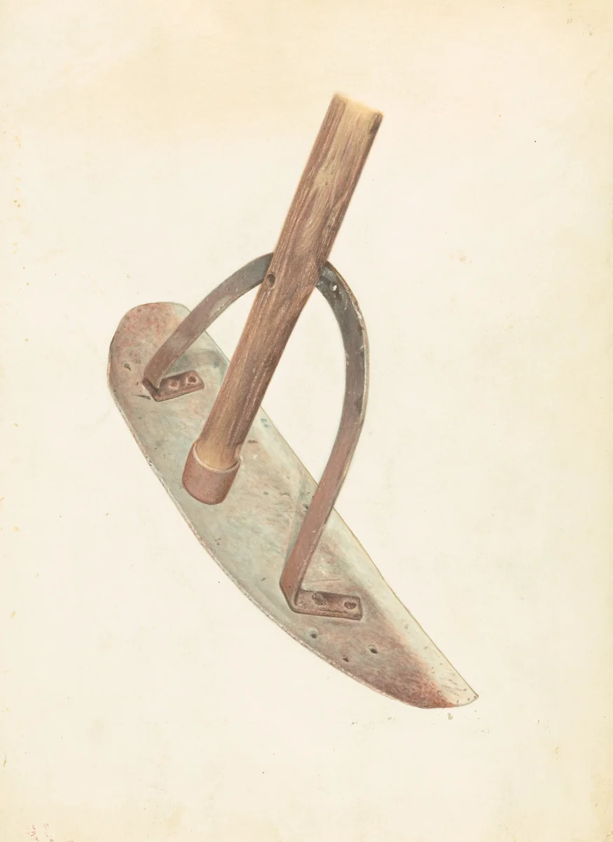 Amana Baker's Hoe by Arthur Stewart, index of american design, 1938