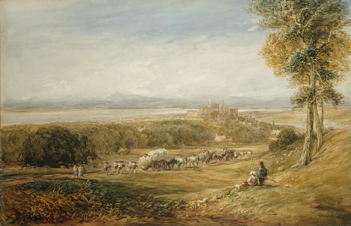 Lancaster: Peace and War by David Cox, painting, 1842