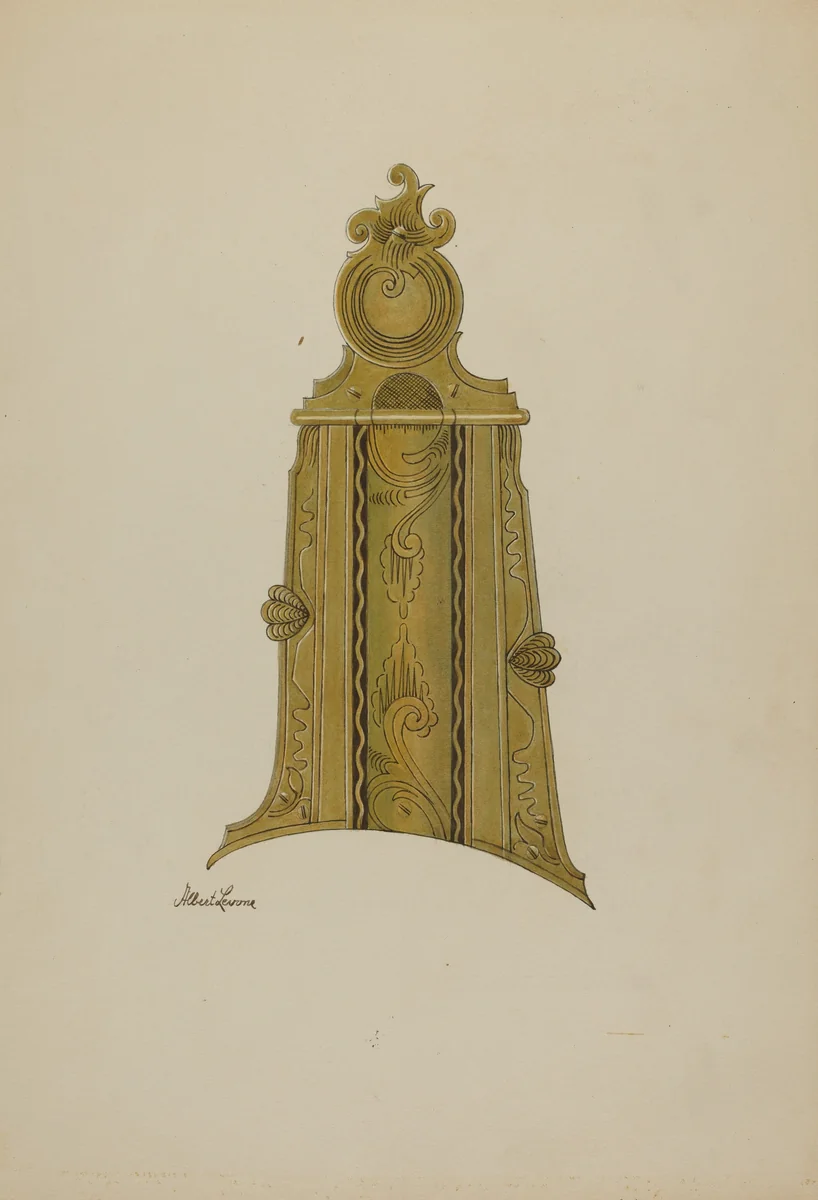 Patch Box of Kentucky Rifle by Albert Levone, index of american design, 1938