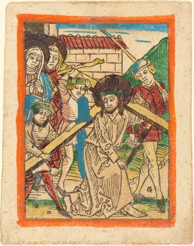 Christ Carrying the Cross by German 15th Century, print, 1470