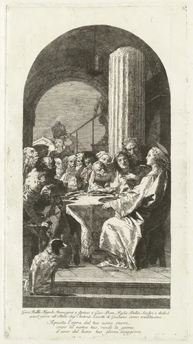 The Last Supper by Giovanni Domenico Tiepolo
Giovanni Battista Tiepolo, print, 1727-1804