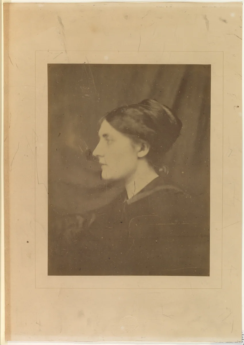 [Unidentified Woman in Profile] by Julia Margaret Cameron, photograph, 1866-1868
