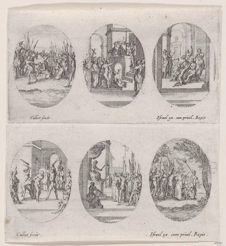 Frontispiece, from "Variae tum Passionis Christi tum vitae beatae Mariae Virginis; Les Mystères de la Passion suite appelée aussi Mystères de la Vie de Jésus et Mystères de la Vie de Jésus et de la Vie de la Ste. Vierge" (The Mysteries of the Passion, also called the Mysteries of the Life of Jesus, and the Mysteries of the Life of Jesus and of the Virgin) by Abraham Bosse, print, 1626-1636