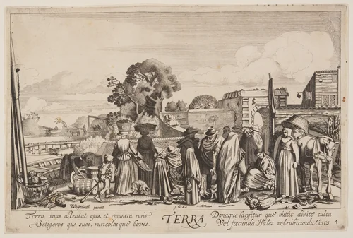 Earth, from The Four Elements by Jan van de Velde Willem Buytewech, print, 1622