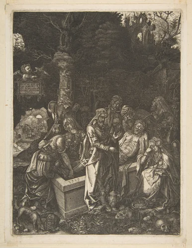 Entombment by Albrecht Dürer, print, 1485-1600