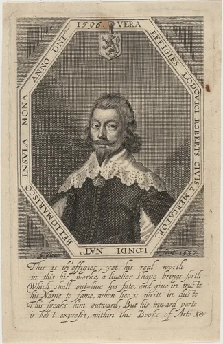 Lewis Roberts by George Glover, print, 1637
