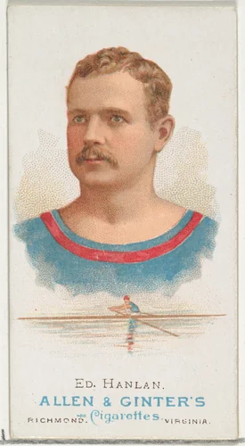 Edward "Ned" Hanlan, Oarsman, from World's Champions, Series 1 (N28) for Allen & Ginter Cigarettes by Allen & Ginter, print, 1887