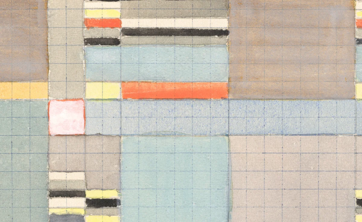 Design for Double-Woven Cloth by Gunta Stölzl, design, 1925