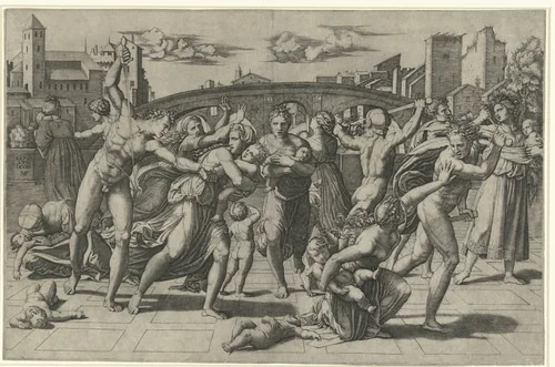 Kindermoord te Betlehem by Unknown, print, 1514-1527