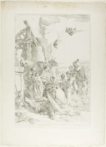 Adoration of the Magi by Giovanni Battista Tiepolo, print, 1735-1745