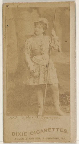 Card 412, Maud Granger, from the Actors and Actresses series (N45, Type 1) for Dixie Cigarettes by Allen & Ginter, photograph, 1885-1891