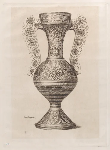 Spanish Vase by Jules Ferdinand Jacquemart, print, 1862