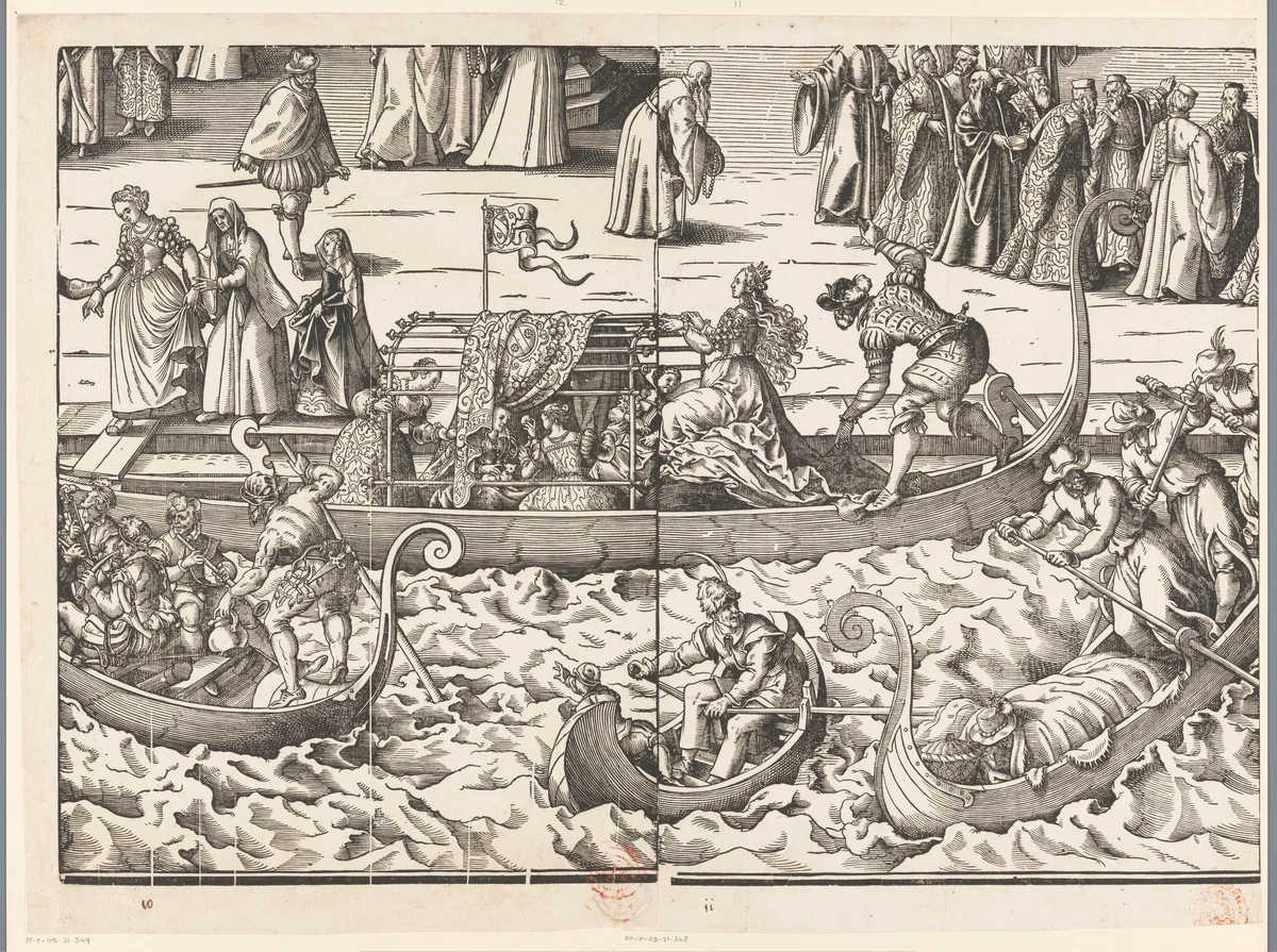 Festa della Sensa (twaalfde gedeelte) by Jost Amman, print, 1679