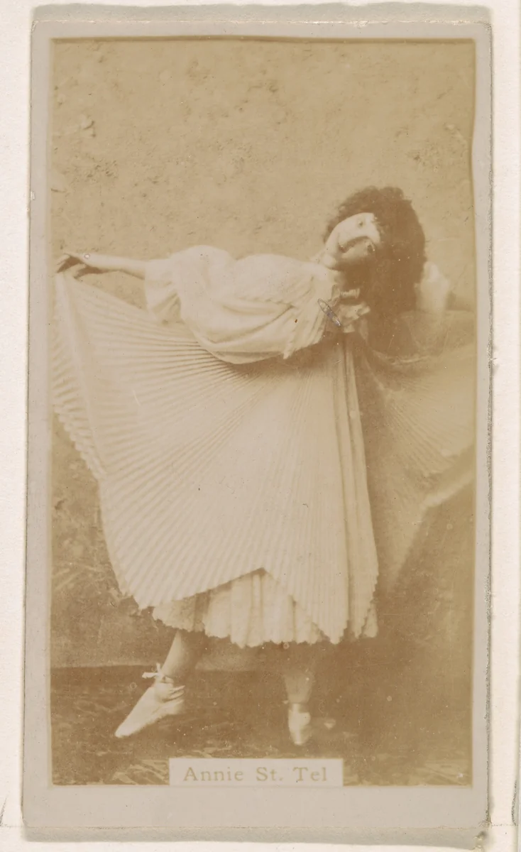 Annie St. Tel, from the Actresses series (N245) issued by Kinney Brothers to promote Sweet Caporal Cigarettes by Kinney Brothers Tobacco Company, photograph, 1890