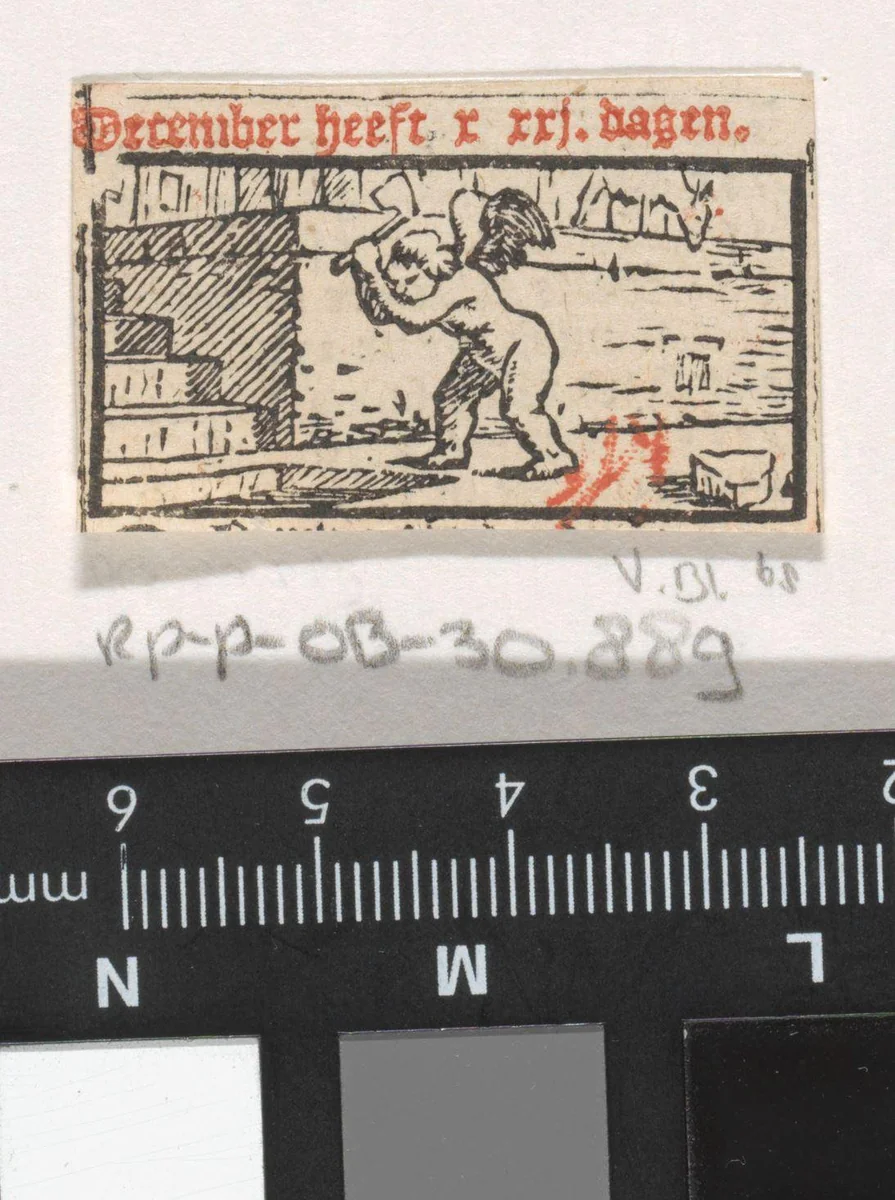 December by Dirck de Bray, print, 1635-1694