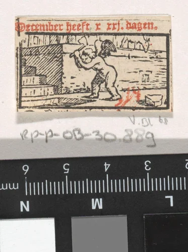 December by Dirck de Bray, print, 1635-1694