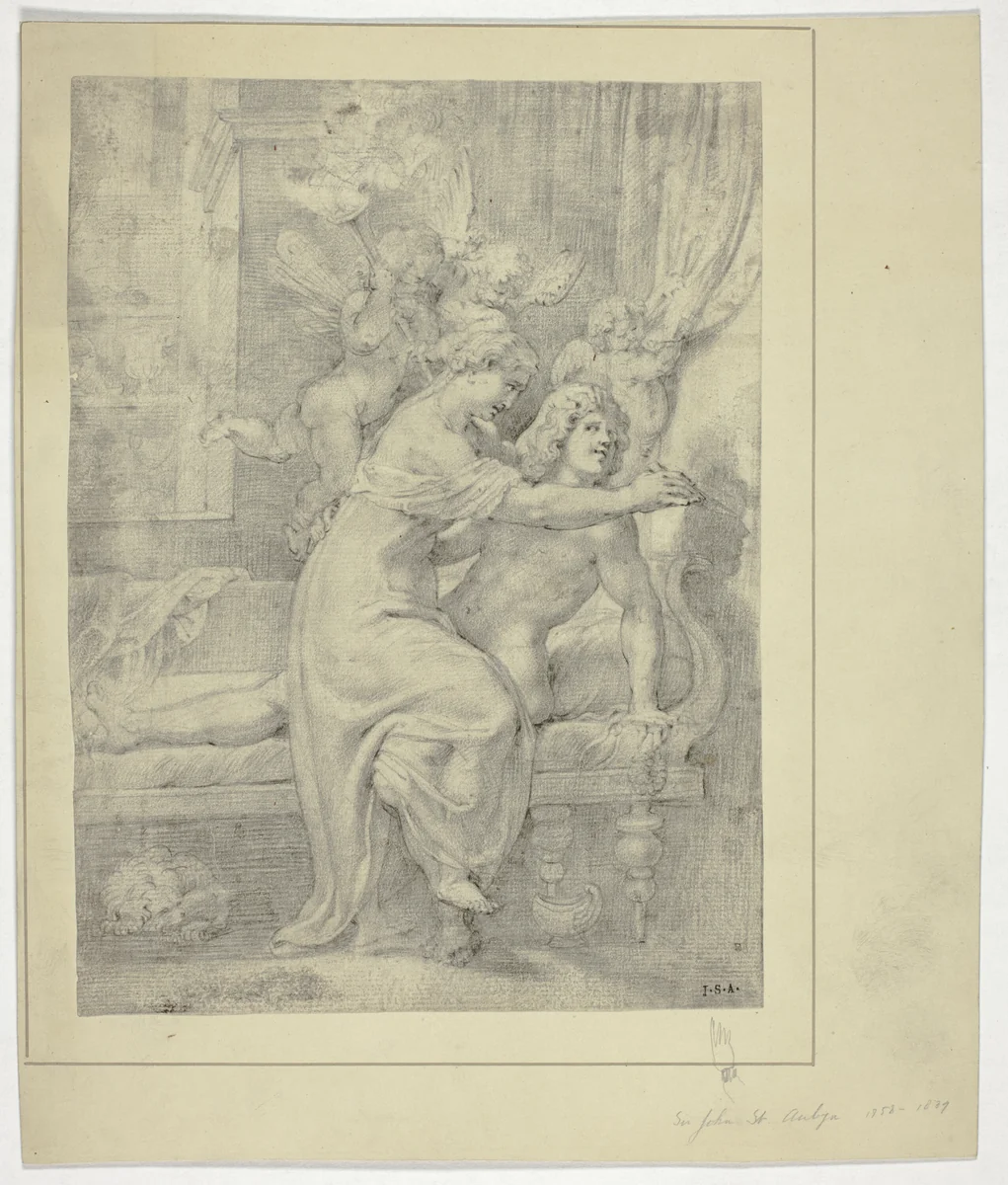 The Invention of Drawing by Unknown Artist, drawing, 1600-1799