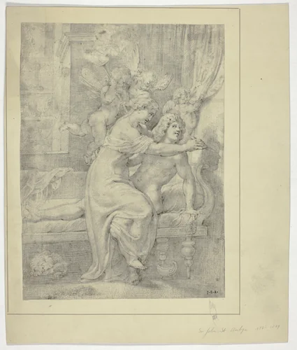 The Invention of Drawing by Unknown Artist, drawing, 1600-1799