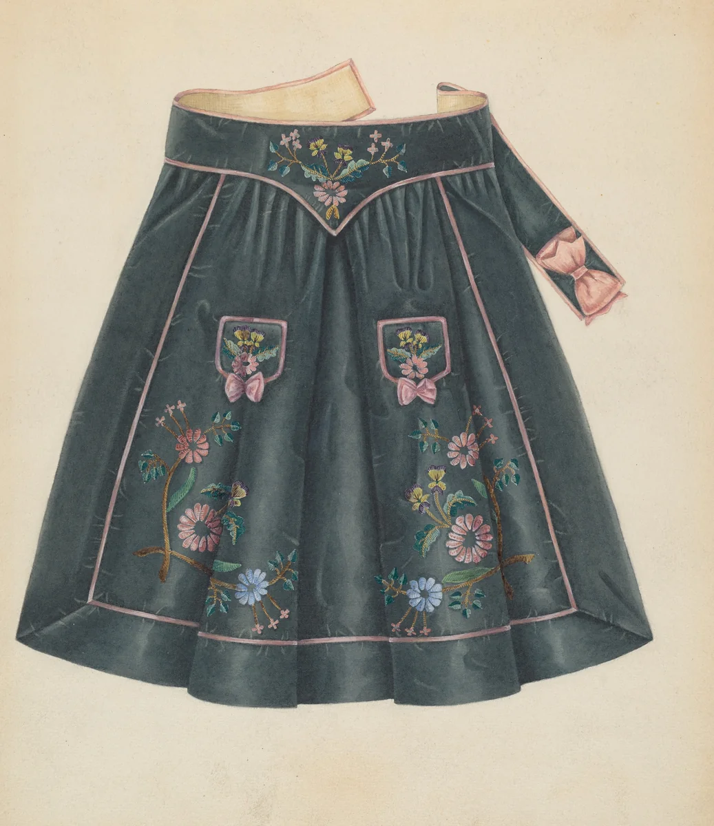 Apron by Gertrude Lemberg, index of american design, 1935-1942