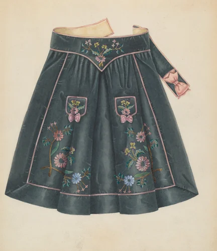 Apron by Gertrude Lemberg, index of american design, 1935-1942