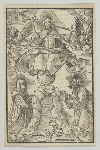 The Last Judgment, from Hymmelwagen auff dem, wer wol lebt... by Hans Schäufelein, print, 1517