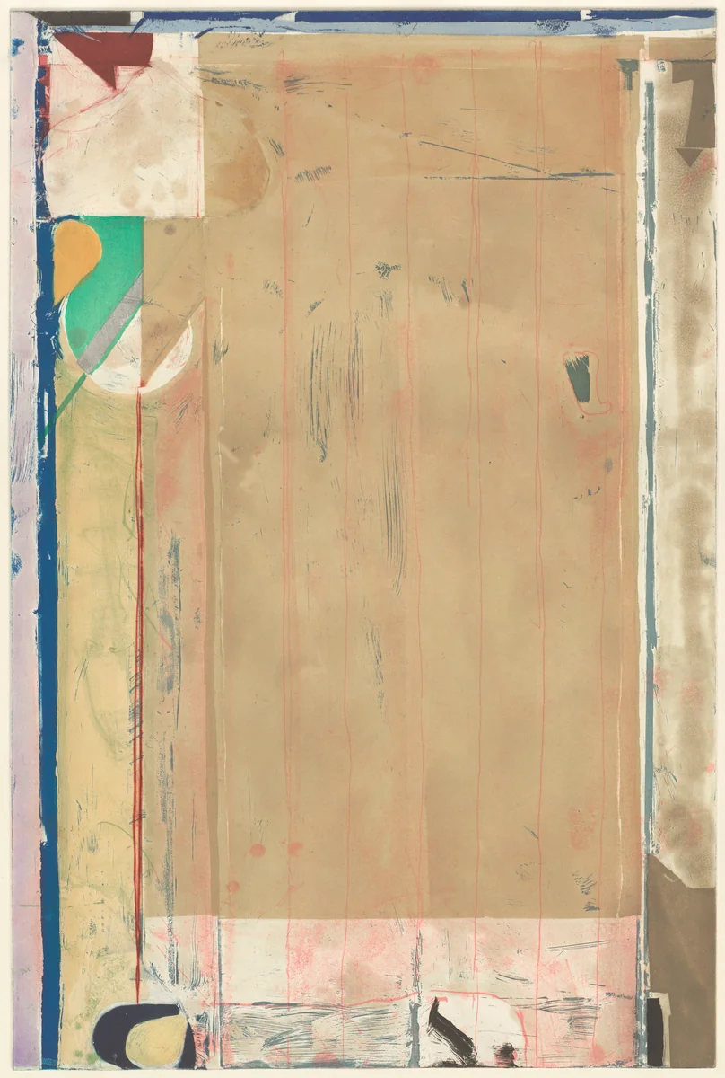 Touched Red [working proof 9] by Richard Diebenkorn, print, 1991