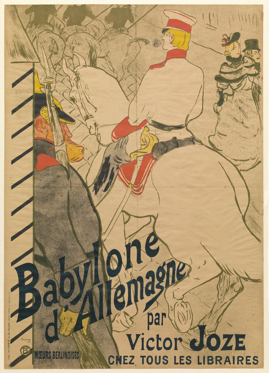 German Babylon (Babylone d'Allemagne) by Henri de Toulouse-Lautrec, print, 1894
