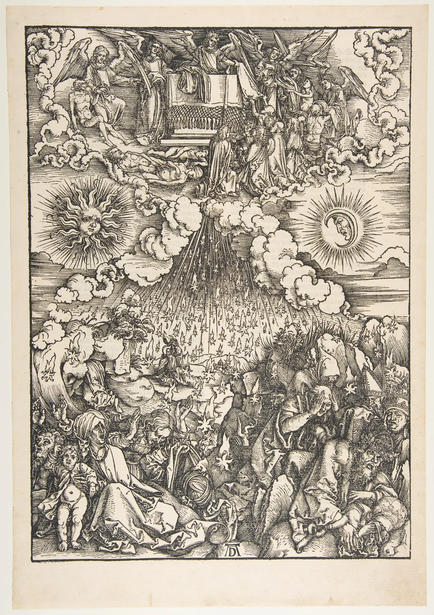 The Opening of the Fifth and Sixth Seals, from "The Apocalypse" by Albrecht Dürer, print, 1498