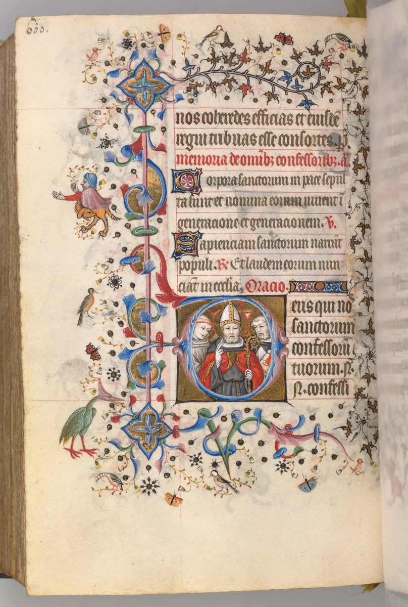 Hours of Charles the Noble, King of Navarre (1361-1425): fol. 294v, The Confessors by Master of the Brussels Initials and Associates, book, 1400-1410