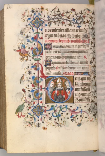 Hours of Charles the Noble, King of Navarre (1361-1425): fol. 294v, The Confessors by Master of the Brussels Initials and Associates, book, 1400-1410