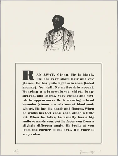 Untitled by Glenn Ligon, portfolio, 1993