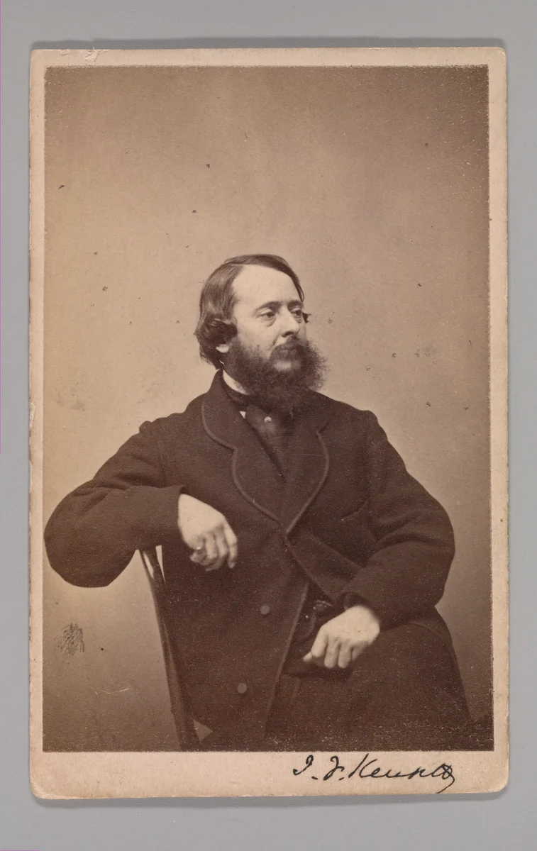 [John Frederick Kensett] by George Gardner Rockwood, photograph, 1860-1869