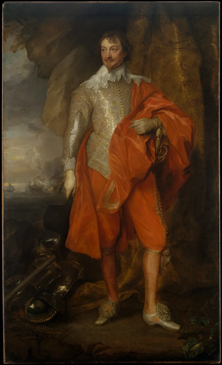 Robert Rich (1587–1658), Second Earl of Warwick by Anthony van Dyck, painting, 1632-1635