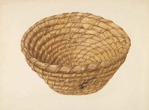Bread Basket by Alfonso Moreno, index of american design, 1938