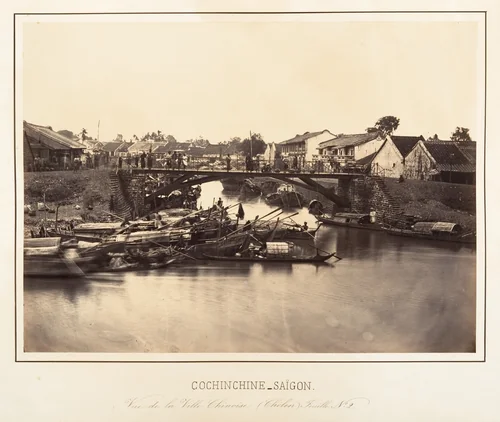 Vue de la Ville Chinoise (Cholen) Feuille No. 2, Saïgon, Cochinchine by Emile Gsell, photograph, 1866