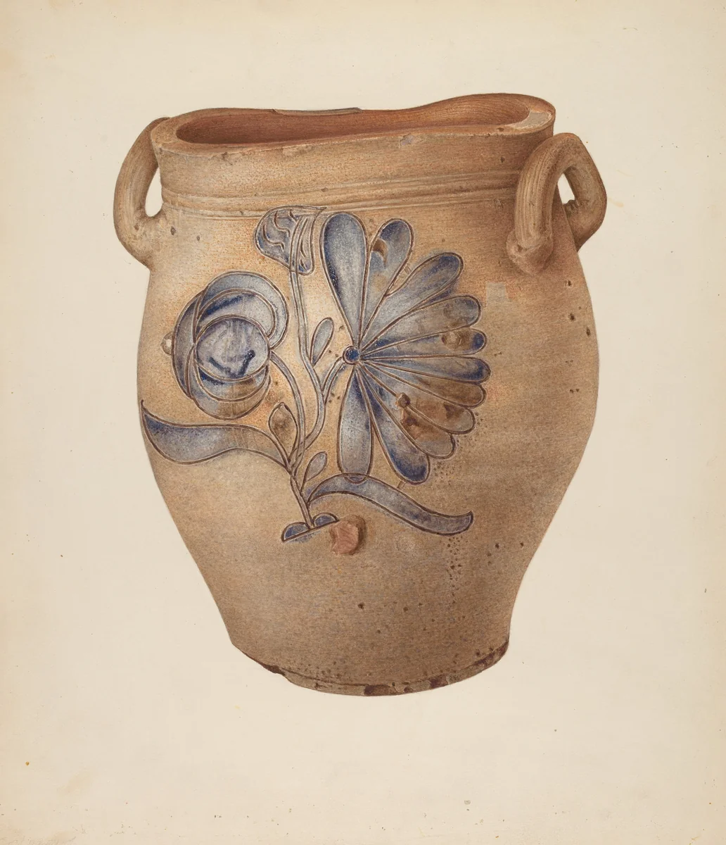 Crock by Isadore Goldberg, index of american design, 1940