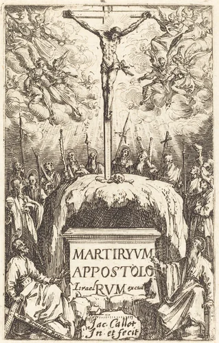 Title Page for "The Martyrdoms of the Apostles" by Jacques Callot, print, 1634-1635