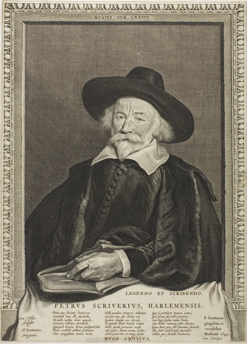 Peter Scriverius by Cornelis Visscher, print, 1649