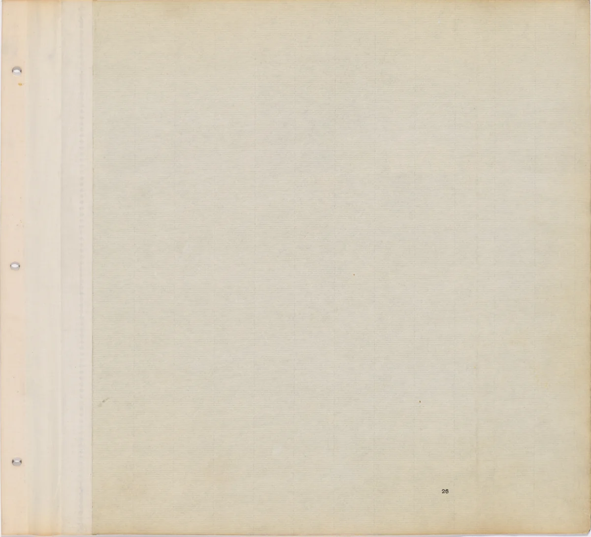 Text page with illustration numbers by Robert Frank, print, 1952