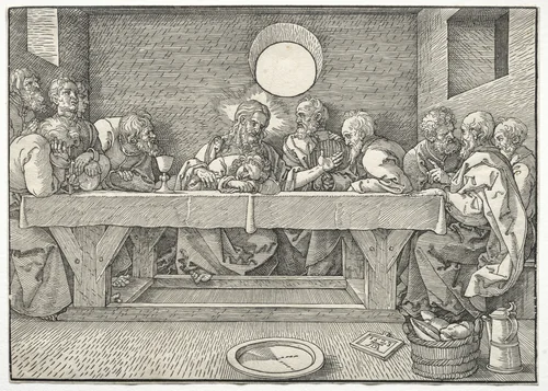 The Last Supper by Albrecht Dürer, print, 1523