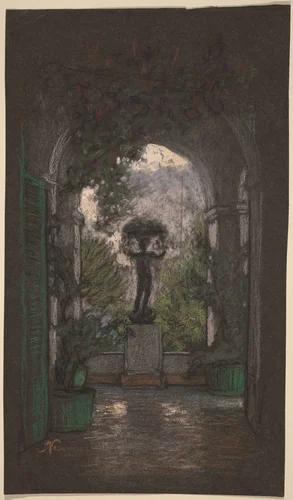 Capri by Elihu Vedder, drawing, 1913