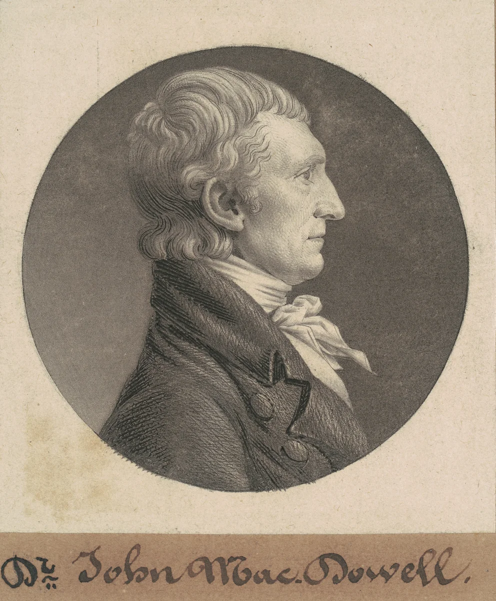 John McDowell by Charles B. J. Févret de Saint-Mémin, print, 1804