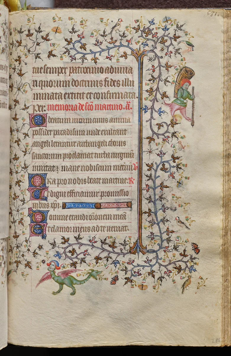Hours of Charles the Noble, King of Navarre (1361-1425): fol. 285r, Text by Master of the Brussels Initials and Associates, book, 1400-1410