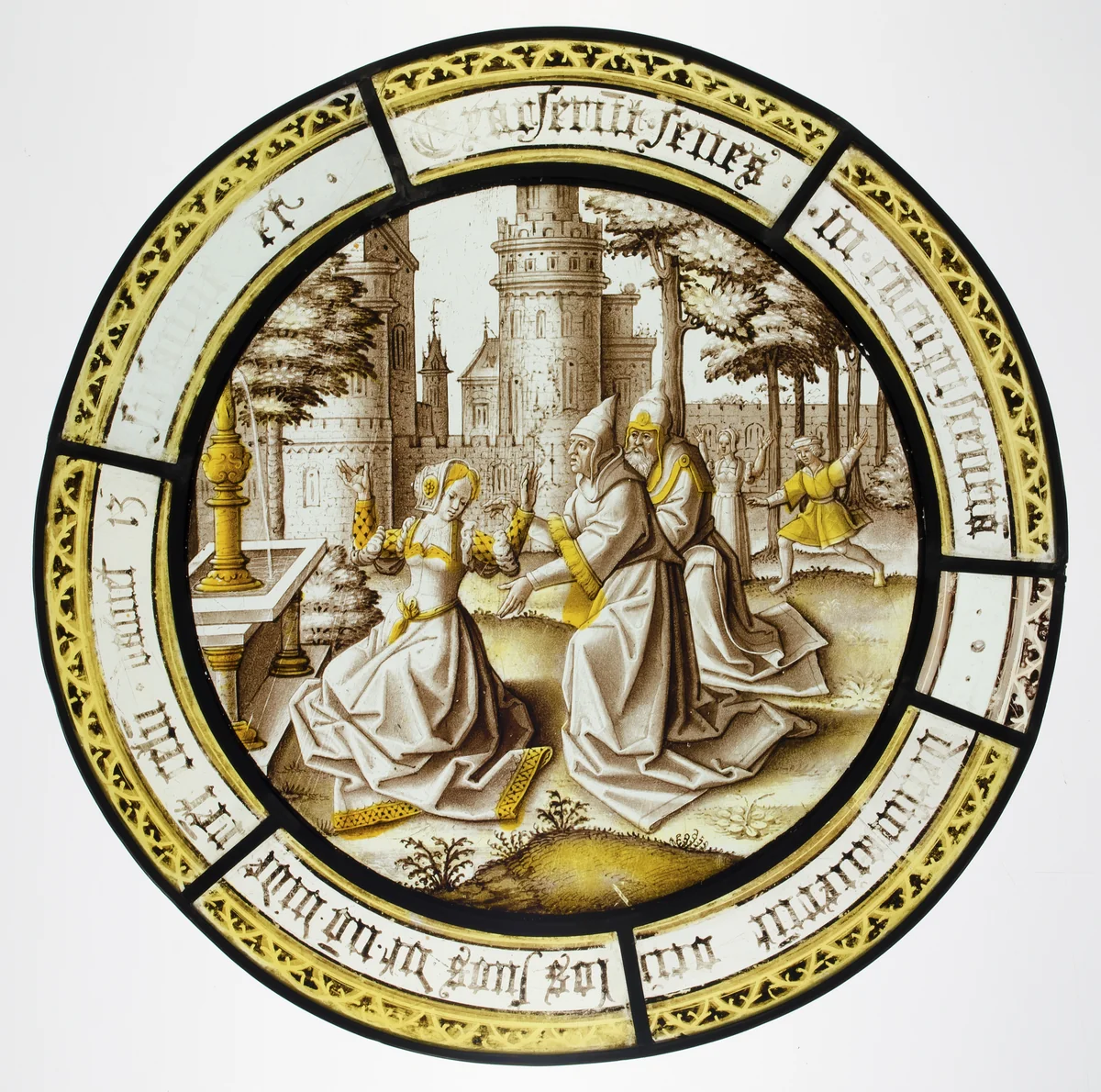 Roundel with Susannah and The Elders by Pseudo-Ortkens, other, 1520