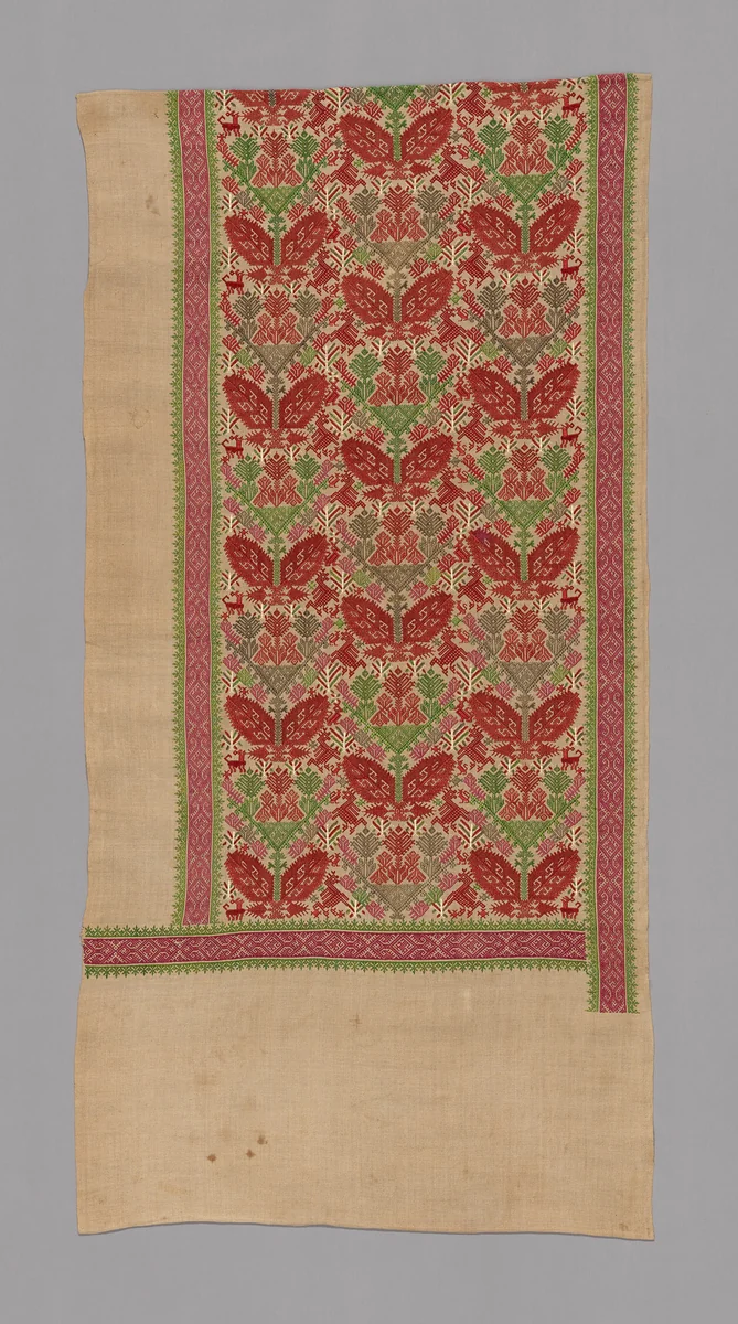 Panel (For a Bed Curtain) by Greece, Patmos, textile, 1601-1800