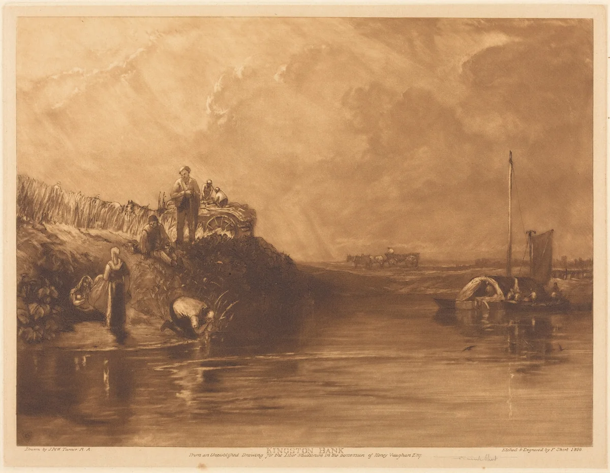 Kingston Bank, No.2 by Frank Short
Joseph Mallord William Turner, print, 1896