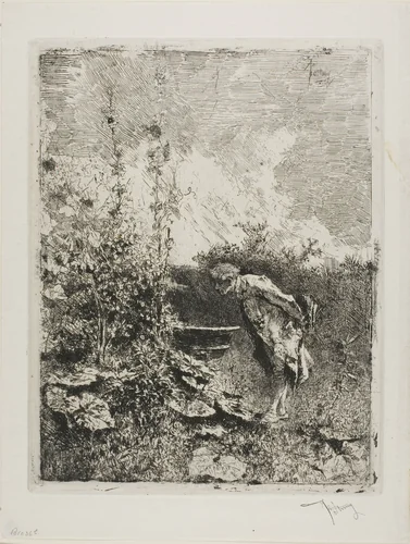 Amateur de Jardin by Mariano Fortuny, print, 1858-1874