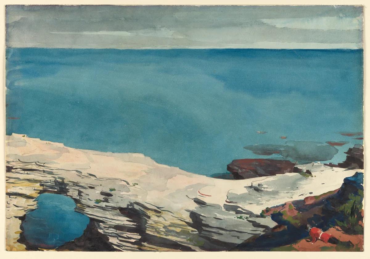 Natural Bridge, Bermuda by Winslow Homer, artwork, 1898-1901