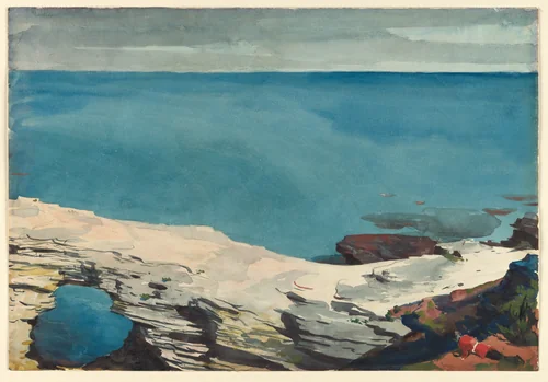 Natural Bridge, Bermuda by Winslow Homer, artwork, 1898-1901
