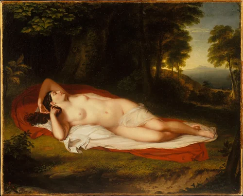 Ariadne by Asher Brown Durand, artwork, 1828-1835